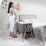 Tutti Bambini CoZee® Bedside Crib Essentials Bundle - Oak/Charcoal
