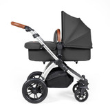 Ickle Bubba Stomp Luxe Galaxy Travel System - Silver/Charcoal Grey/Tan