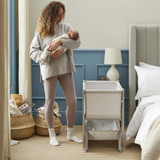 Shnuggle Air Lite Bedside Crib - Taupe