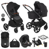 Jane Muum-4 + Sweet + Koos i-Size 10 Piece Travel System Bundle - Cold Black