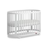Boori Oasis Oval Cot with Mattress - White
