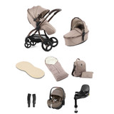 egg® 3 Luxury Pebble 360 Pro2 i-Size Special Edition Bundle - Houndstooth Almond