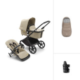 Bugaboo Fox Cub Essential Bundle - Black/Desert Beige