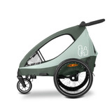 Hauck Dryk Duo Plus Bike Trailer & Buggy - Dark Green