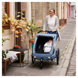 Hauck Dryk Duo Plus Bike Trailer & Buggy - Dark Green