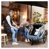 Hauck Dryk Duo Plus Bike Trailer & Buggy - Dark Green