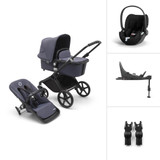 Bugaboo Fox Cub Cloud T i-Size Travel System - Black/Stormy Blue
