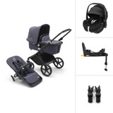 Bugaboo Fox Cub Complete + Pebble 360 Pro & Base - Black/Stormy Blue
