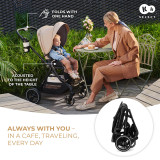 Kinderkraft YOXI 3-in-1 Pram & Car Seat Bundle - Pure Black