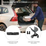 Kinderkraft YOXI 3-in-1 Pram & Car Seat Bundle - Moonlight Grey