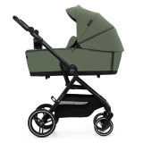 Kinderkraft YOXI 3-in-1 Pram & Car Seat Bundle - Mystic Green