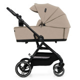 Kinderkraft YOXI 3-in-1 Pram & Car Seat Bundle - Sandy Beige
