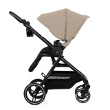 Kinderkraft YOXI 3-in-1 Pram & Car Seat Bundle - Sandy Beige