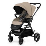 Kinderkraft YOXI 3-in-1 Pram & Car Seat Bundle - Sandy Beige