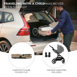 Kinderkraft YOXI 3-in-1 Pram & Car Seat Bundle - Sandy Beige