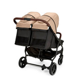 Ickle Bubba Venus Max Double Stroller - Biscuit
