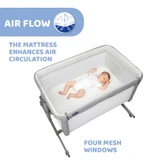 Chicco Next 2 Me Dream Evo Bedside Crib - Grey Re-Lux