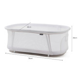 Zummi Nested Glide & Go 3 in 1 Crib - White