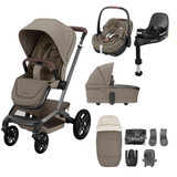 Maxi Cosi Fame 9-Piece Pebble 360 Pro2 Premium Bundle - Twillic Truffle with Black Wheels