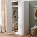 Silver Cross Bromley Wardrobe - White