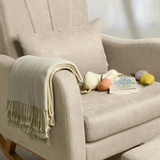 Silver Cross Carmel Nursing Chair - Almond/Cream