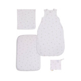 Silver Cross Rosa & Blue Cot Bed Starter Bedding Bundle - Duck