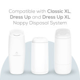 Angelcare Classic XL Nappy Bin Starter Set - White