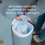 Angelcare Classic XL Nappy Bin Starter Set - White