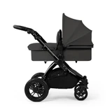 Ickle Bubba Stomp Luxe Cirrus Travel System - Black/Charcoal Grey/Black