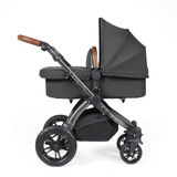 Ickle Bubba Stomp Luxe Cirrus Travel System - Black/Charcoal Grey/Tan