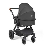 Ickle Bubba Stomp Luxe Cirrus Travel System - Black/Charcoal Grey/Tan
