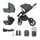 Babymore Kai Coco i-Size & Base Travel System - Forest Grey