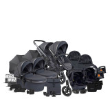iCandy Peach 7 All Terrain Twin Complete Car Seat Bundle - Storm