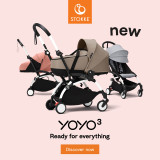 Stokke® YOYO³ Stroller with newborn shell bundle - Black