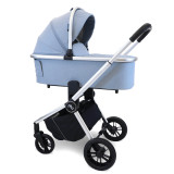My Babiie MB450i 3-in-1 Travel System + Base - Steel Blue