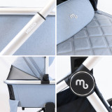 My Babiie MB450i 3-in-1 Travel System + Base - Steel Blue