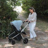 My Babiie MB450i 3-in-1 Travel System + Base - Steel Blue