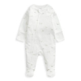 Mamas & Papas Stork White All In One Sleepsuit