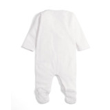 Mamas & Papas Velour Cloud All In One Sleepsuit with Hat