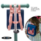 Micro Eco Satchel - Navy/Pink