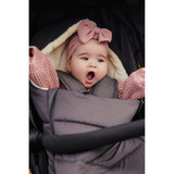 Ickle Bubba Premium Universal Pram & Stroller Footmuff - Charcoal Grey
