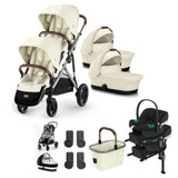 Cybex Gazelle S Taupe Twin Travel System Bundle - Seashell Beige