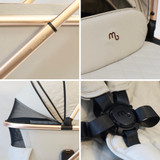 My Babiie MB500i 3-in-1 Travel System + Base - Rose Gold Stone
