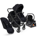 iCandy Peach 7 Double + Cocoon i-Size & Base - Black Edition