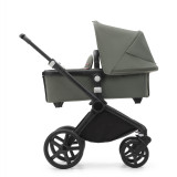 Bugaboo Fox Cub All Terrain Pushchair + Turtle Air & Base - Black/Forest Green