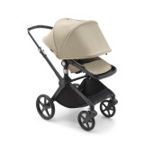 Bugaboo Fox Cub All Terrain Pushchair + Turtle Air & Base - Black/Desert Beige