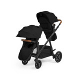 Ickle Bubba Virgo 2 in 1 Pushchair - Black/Black/Tan