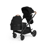Ickle Bubba Virgo 2 in 1 Pushchair - Black/Black/Tan