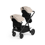 Ickle Bubba Virgo 2 in 1 Pushchair Twin Package - Black/Stone/Black