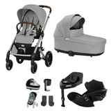 Cybex Balios S Lux Silver V2 Luxury Cloud G Bundle - Stone Grey